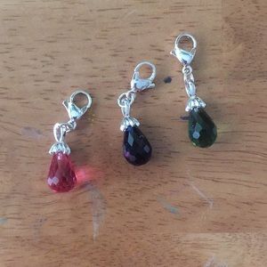 Origami Owl Crystal Rain Drop Dangles Bundle